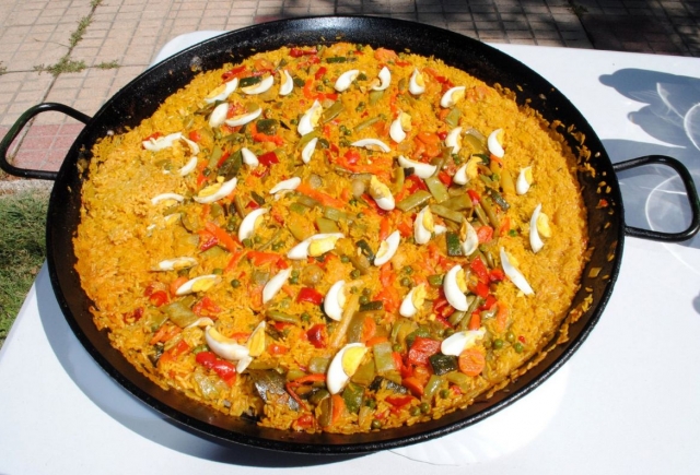 Paella de verduras